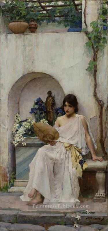 Flora femme grecque John William Waterhouse Peintures à l'huile